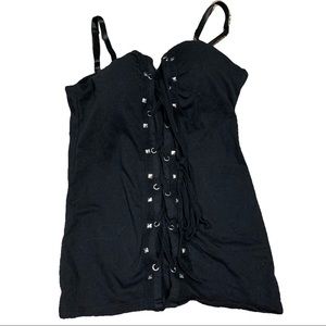 Sexy Padded Corset Camisole with Rhinestone
